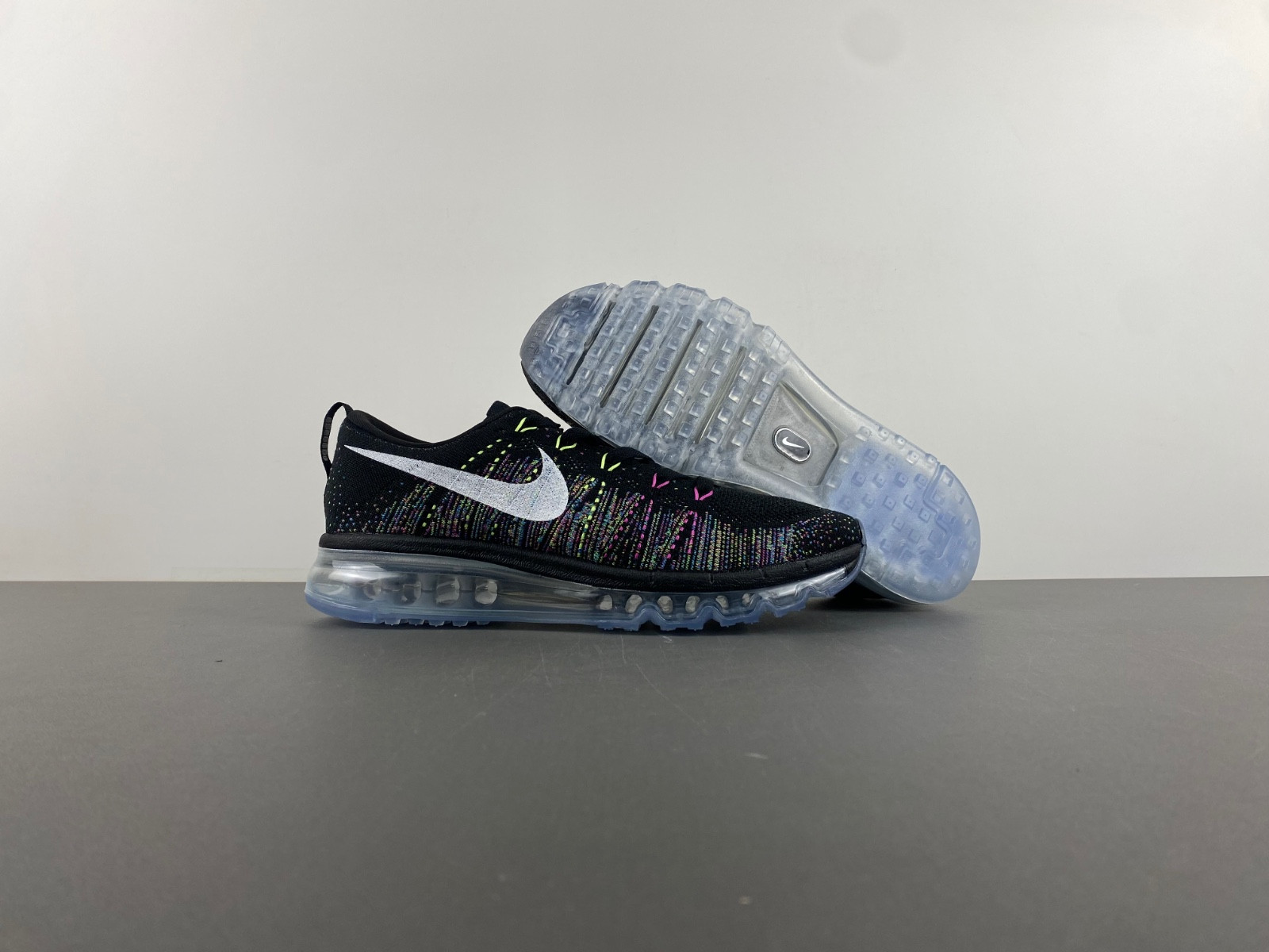 Nike Flyknit Air Max Black Multi-Color Men