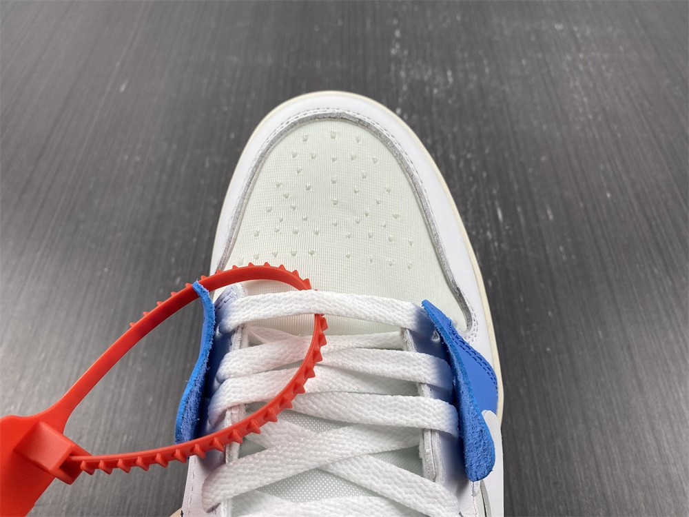 OF X AIR JORDAN 1 BLUE WHIITE AQ0818-168