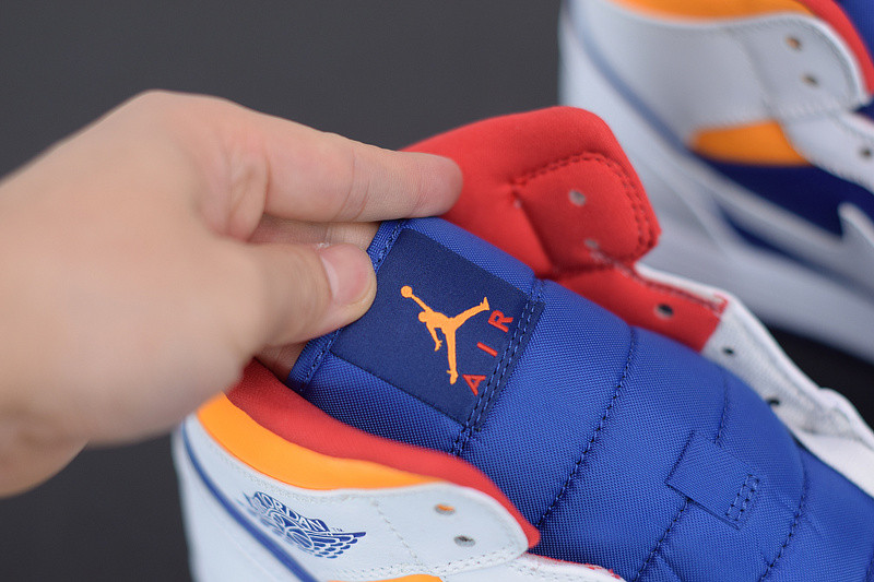 AIR JORDAN 1 MID ROYAL BLUE LASER ORANGE 554724-131