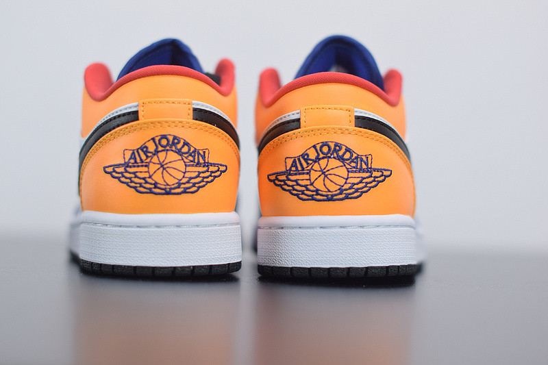 AIR JORDAN 1 LOW BLUE YELLOW ORANGE 553558-123