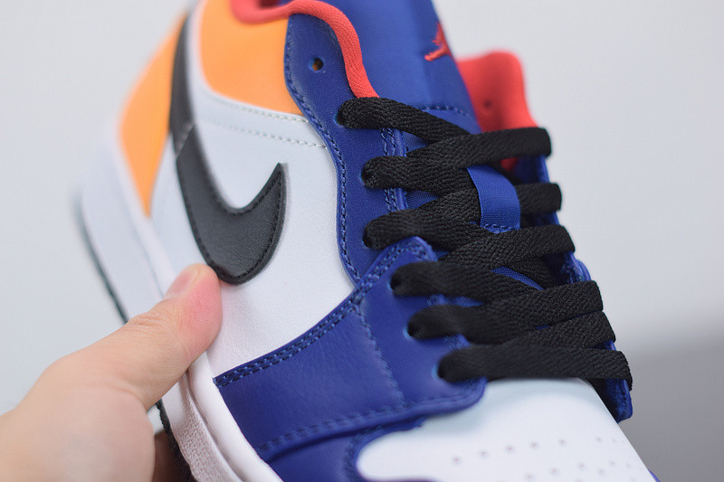 AIR JORDAN 1 LOW BLUE YELLOW ORANGE 553558-123