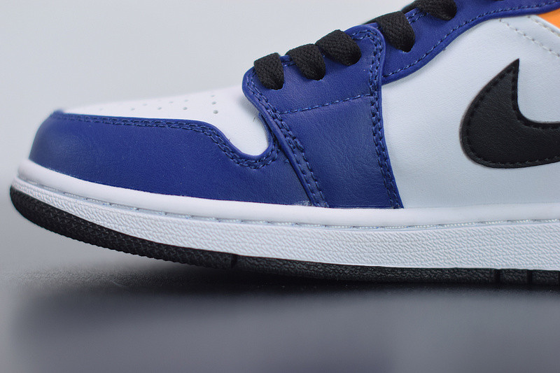 AIR JORDAN 1 LOW BLUE YELLOW ORANGE 553558-123