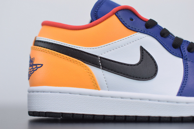 AIR JORDAN 1 LOW BLUE YELLOW ORANGE 553558-123