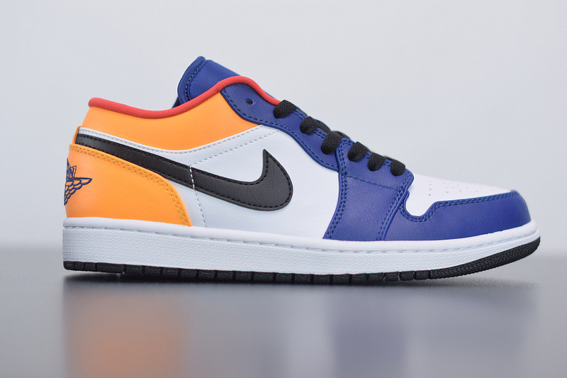 AIR JORDAN 1 LOW BLUE YELLOW ORANGE 553558-123