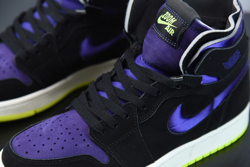 AIR JORDAN 1 HIGH ZOOM AIR CMFT BLACK COURT PURPLE LEMON VENOM CT0979-001