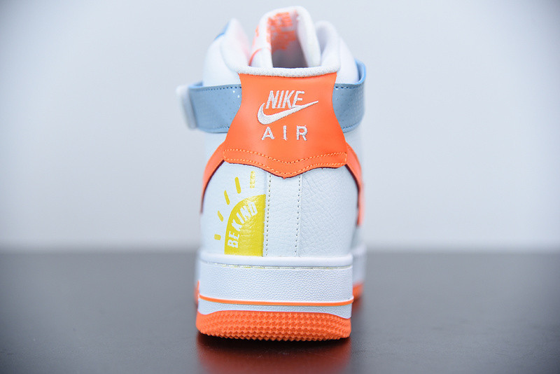 NIKE AIR FORCE 1 HIGH BE KIND WHITE RED DC2198-100