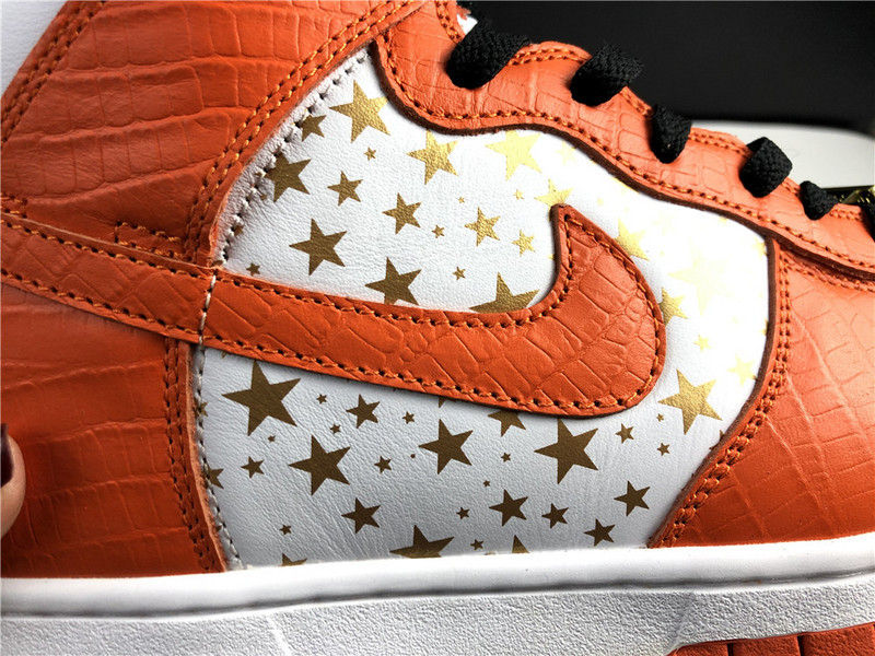 Supreme X NIKE DUNK HIGH PRO SB ORANGE 307385-181