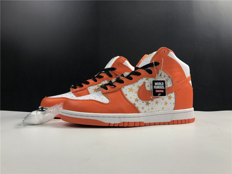 Supreme X NIKE DUNK HIGH PRO SB ORANGE 307385-181