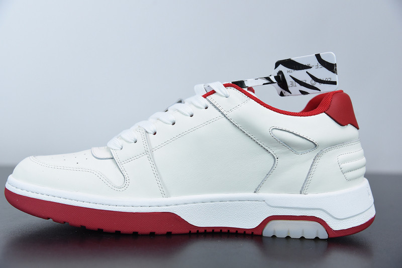 OF™ C/O VIRGIL ABLOH OUT OF OFFICE LOW-TOP LEATHER SNEAKERS ‘OOO“