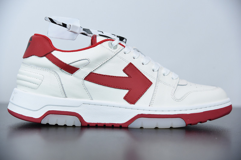 OF™ C/O VIRGIL ABLOH OUT OF OFFICE LOW-TOP LEATHER SNEAKERS ‘OOO“