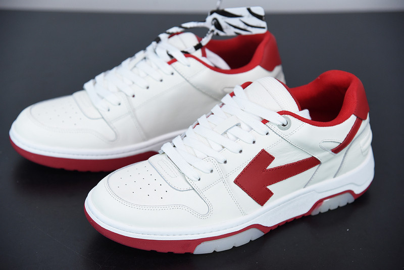 OF™ C/O VIRGIL ABLOH OUT OF OFFICE LOW-TOP LEATHER SNEAKERS ‘OOO“