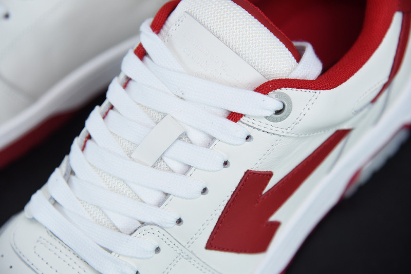 OF™ C/O VIRGIL ABLOH OUT OF OFFICE LOW-TOP LEATHER SNEAKERS ‘OOO“