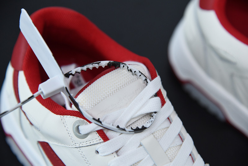 OF™ C/O VIRGIL ABLOH OUT OF OFFICE LOW-TOP LEATHER SNEAKERS ‘OOO“