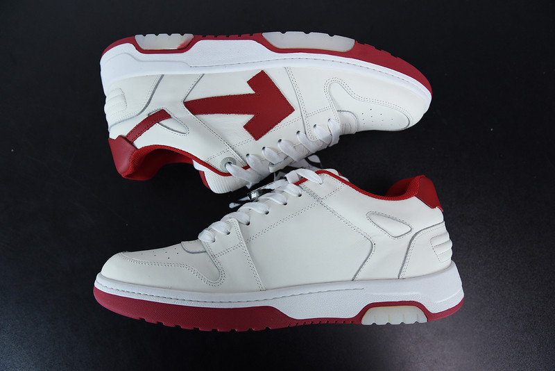 OF™ C/O VIRGIL ABLOH OUT OF OFFICE LOW-TOP LEATHER SNEAKERS ‘OOO“