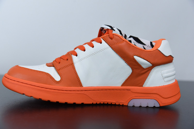 OF™ C/O VIRGIL ABLOH OUT OF OFFICE LOW-TOP LEATHER SNEAKERS ‘OOO“