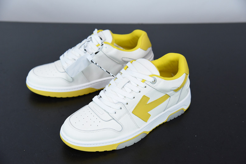 OF™ C/O VIRGIL ABLOH OUT OF OFFICE LOW-TOP LEATHER SNEAKERS ‘OOO“