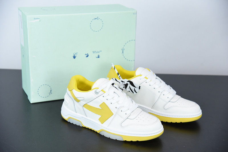 OF™ C/O VIRGIL ABLOH OUT OF OFFICE LOW-TOP LEATHER SNEAKERS ‘OOO“