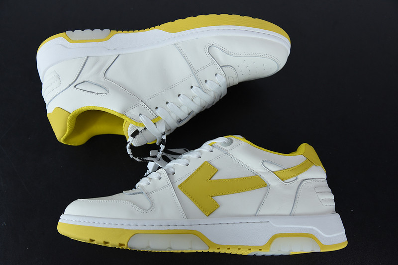 OF™ C/O VIRGIL ABLOH OUT OF OFFICE LOW-TOP LEATHER SNEAKERS ‘OOO“