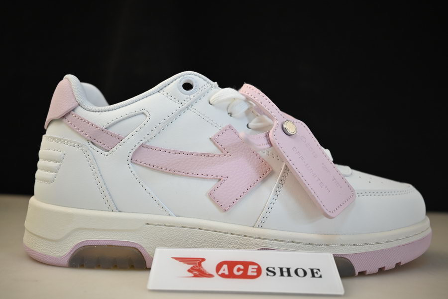 OF™ C/O VIRGIL ABLOH OUT OF OFFICE LOW-TOP LEATHER SNEAKERS ‘OOO“
