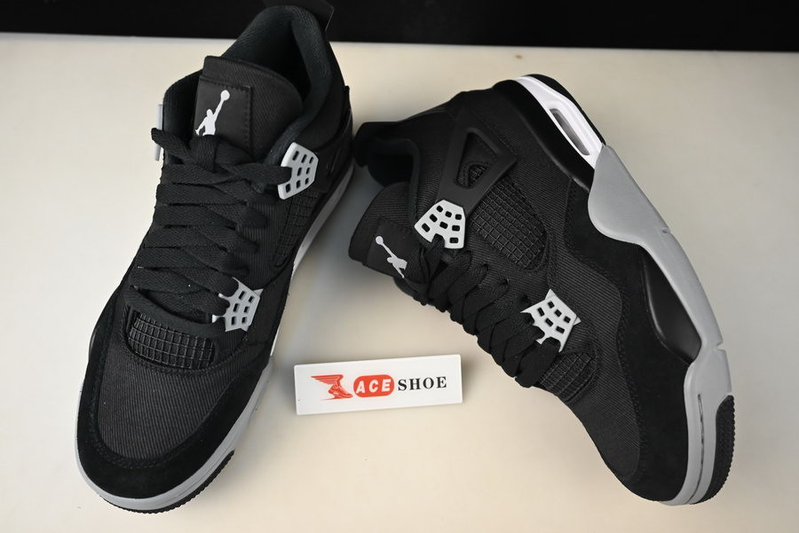 AIR JORDAN 4 “BLACK CANVAS” DH7138-006