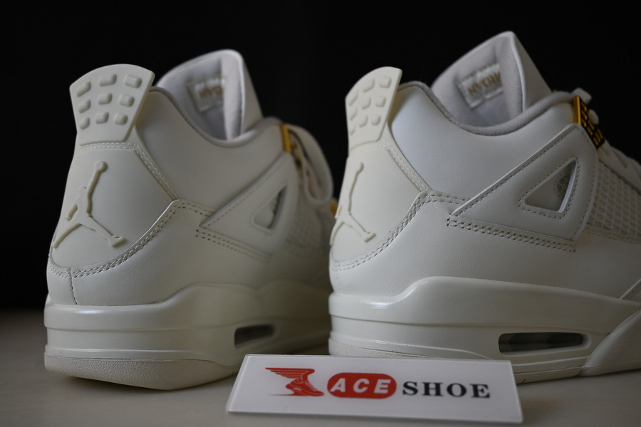 Air Jordan 4 Sail Metallic Gold Black AQ9129-170