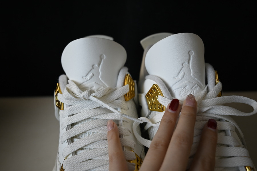 Air Jordan 4 Sail Metallic Gold Black AQ9129-170