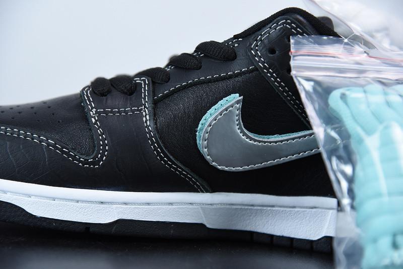 nike sb dunk low black x Di*m*nd supply x co bv1310-001