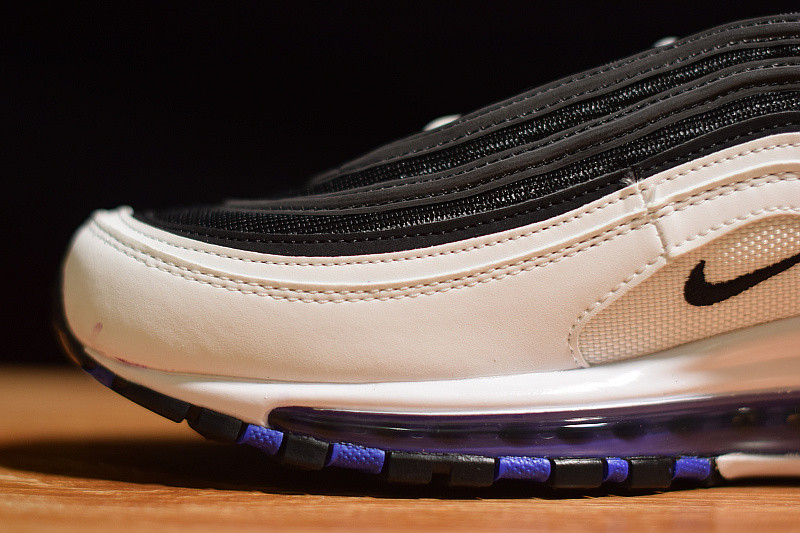 NIKE AIR MAX 97 WHITE BLACK PERSIAN VIOLET (GS) 921522-102