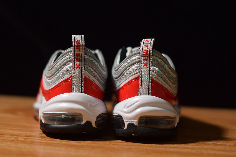 NIKE AIR MAX 97 PURE PLATINUM UNIVERSITY RED 921826-009