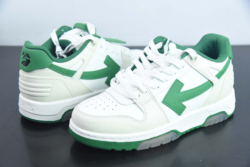 OF™ C/O VIRGIL ABLOH OUT OF OFFICE LOW-TOP LEATHER SNEAKERS ‘OOO“