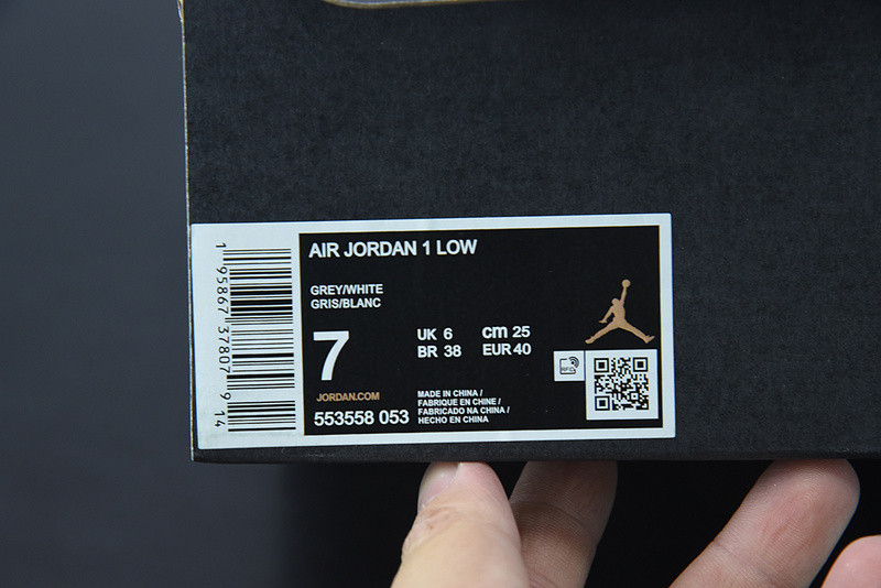 AIR JORDAN 1 LOW “VINTAGE GREY” 553558-053