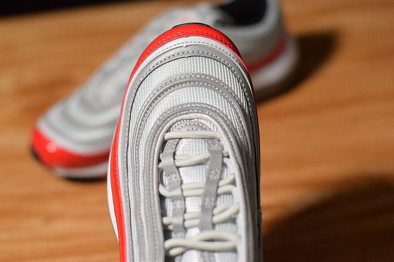 NIKE AIR MAX 97 PURE PLATINUM UNIVERSITY RED 921826-009