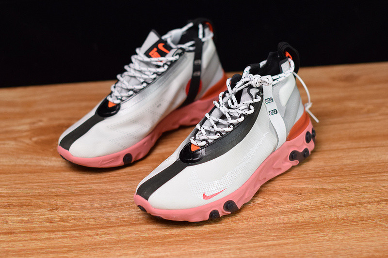 NIKE REACT RUNNERr MID WR ISPA WHITE LIGHT CRIMSON AT3143-100