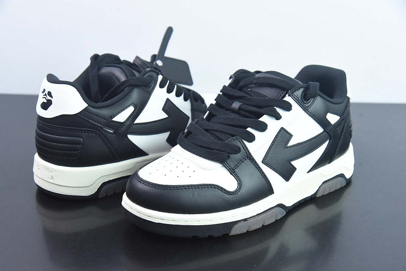 OF™ C/O VIRGIL ABLOH OUT OF OFFICE LOW-TOP LEATHER SNEAKERS ‘OOO“