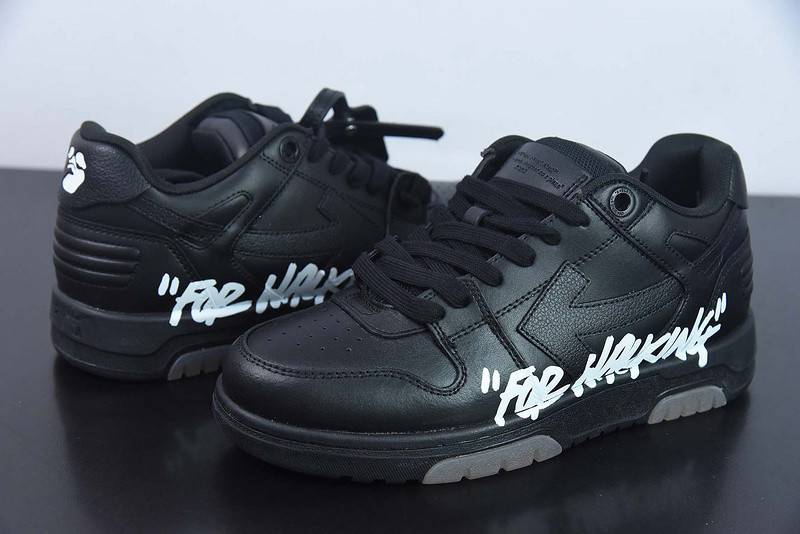 OF™ C/O VIRGIL ABLOH OUT OF OFFICE LOW-TOP LEATHER SNEAKERS ‘OOO“