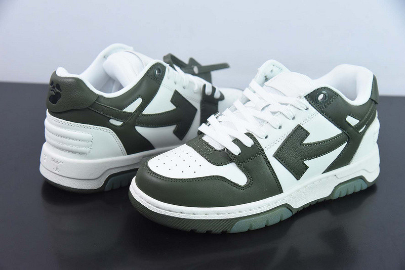 OF™ C/O VIRGIL ABLOH OUT OF OFFICE LOW-TOP LEATHER SNEAKERS ‘OOO“