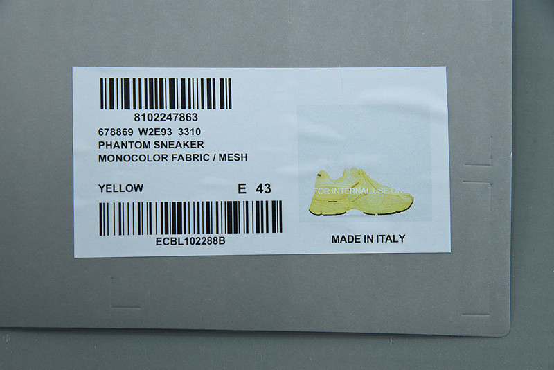 BC PHANTOM SNEAKER MONOCOLOR FABRIC/ MESH 678869 W2E93 3310