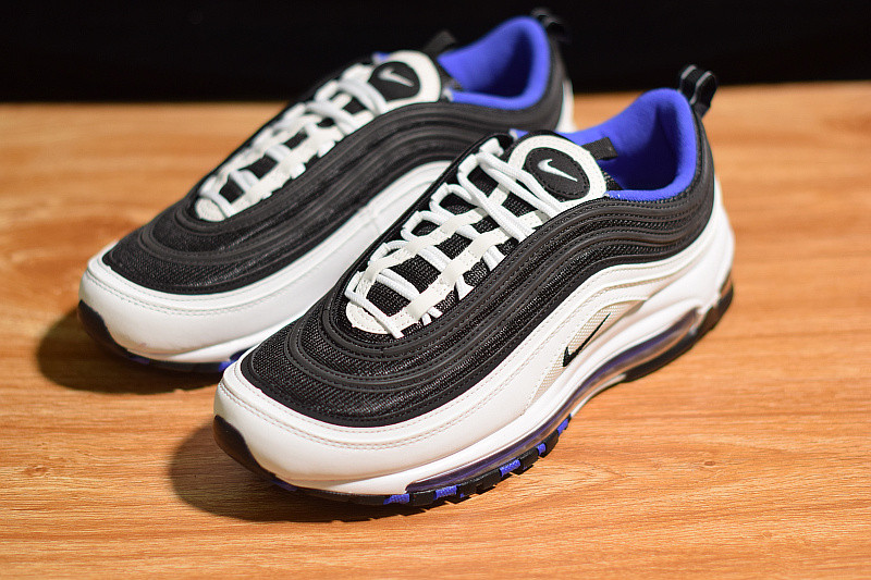 NIKE AIR MAX 97 WHITE BLACK PERSIAN VIOLET (GS) 921522-102