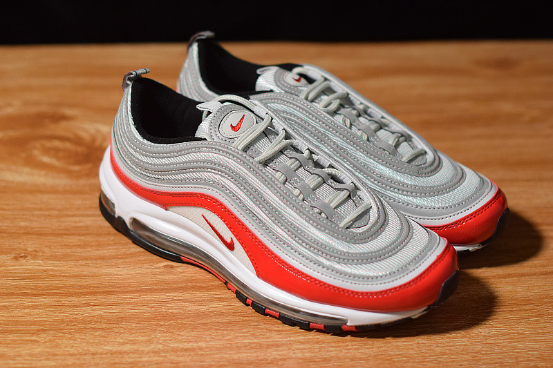 NIKE AIR MAX 97 PURE PLATINUM UNIVERSITY RED 921826-009