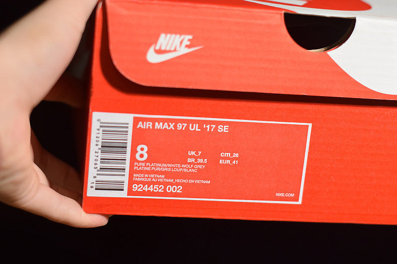 NIKE AIR MAX 97 ULTRA 17 PURE PLATINUM 924452-002