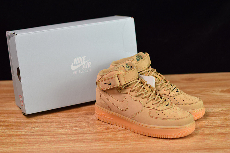 NIKE AIR FORCE 1 MID 07 PRM QS "FLAX" 715889-200