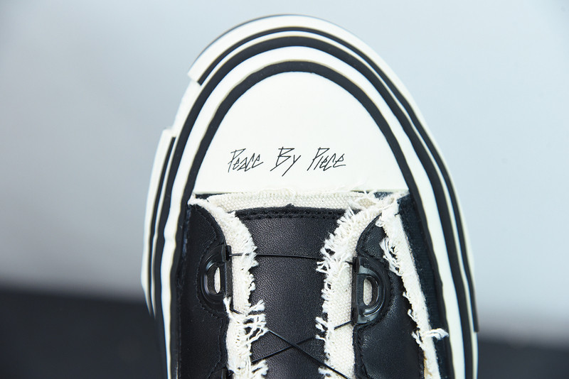 XVESSEL BLACK LACE-UP SNEAKERS