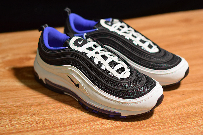 NIKE AIR MAX 97 WHITE BLACK PERSIAN VIOLET (GS) 921522-102