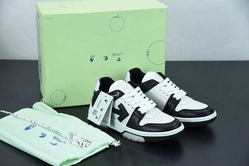 OF™ C/O VIRGIL ABLOH OUT OF OFFICE LOW-TOP LEATHER SNEAKERS ‘OOO“