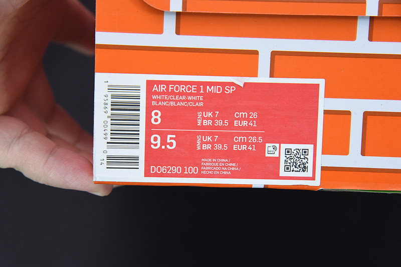 OF AIR FORCE 1 MID WHITE DO6290-100