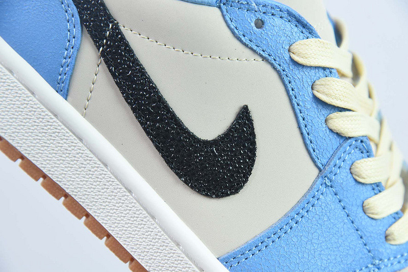 AIR Jordan 1 Retro Low OG Black Dark Powder Blue CZ0790-100