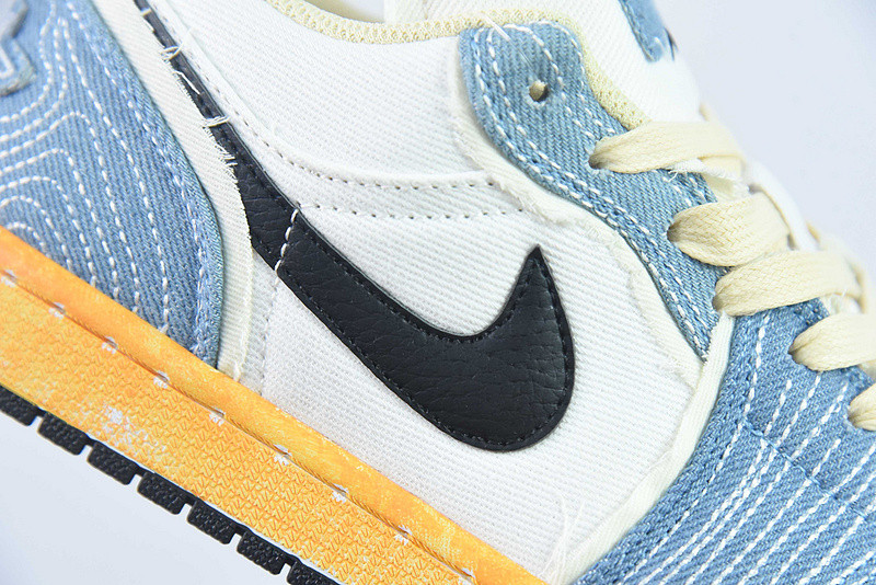 Air Jordan 1 Low Sashiko Denim FN7670-493