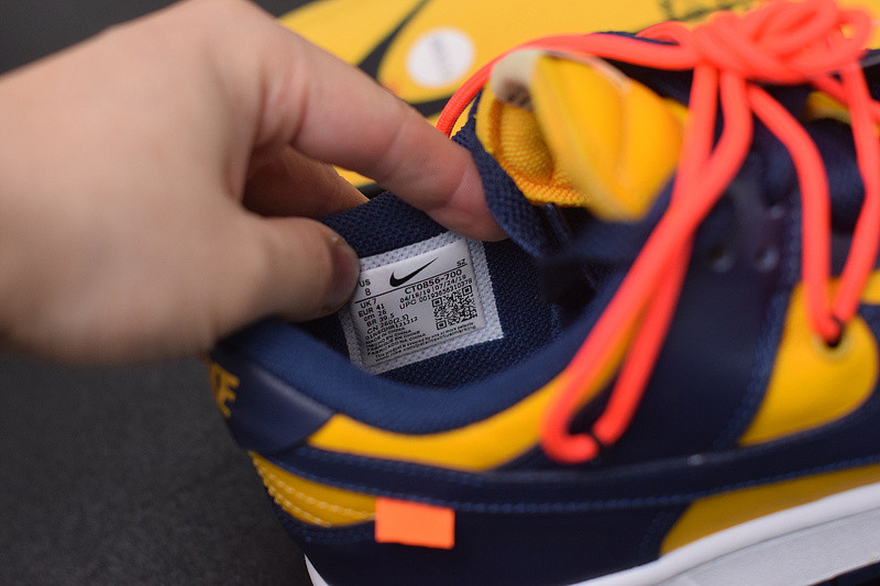 OF NIKE DUNK LOW LEATHER BLUE&YELLOW CT0856-700​​​​​​​