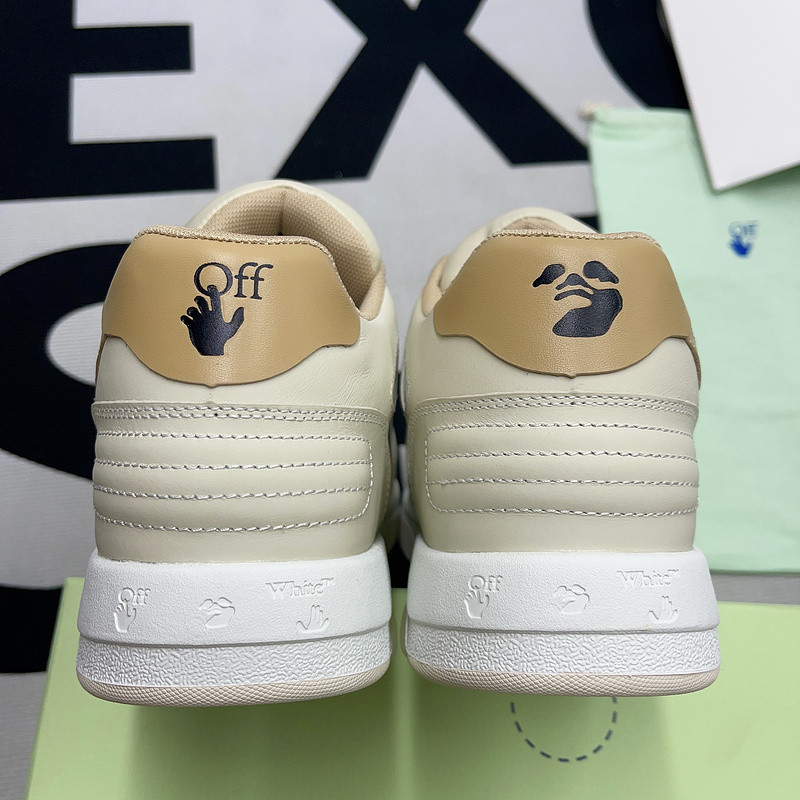 OF™ C/O VIRGIL ABLOH OUT OF OFFICE LOW-TOP LEATHER SNEAKERS ‘OOO“