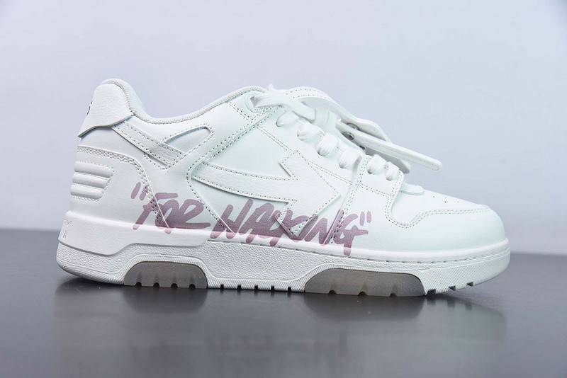 OF™ C/O VIRGIL ABLOH OUT OF OFFICE LOW-TOP LEATHER SNEAKERS ‘OOO“